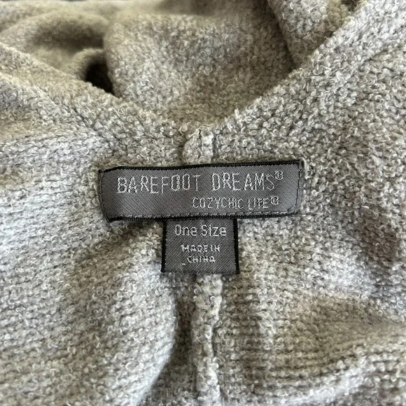 Barefoot Dreams #455 Women's Gray CozyChic Lite® Weekend Wrap Shawl Sweater - Picture 15 of 15